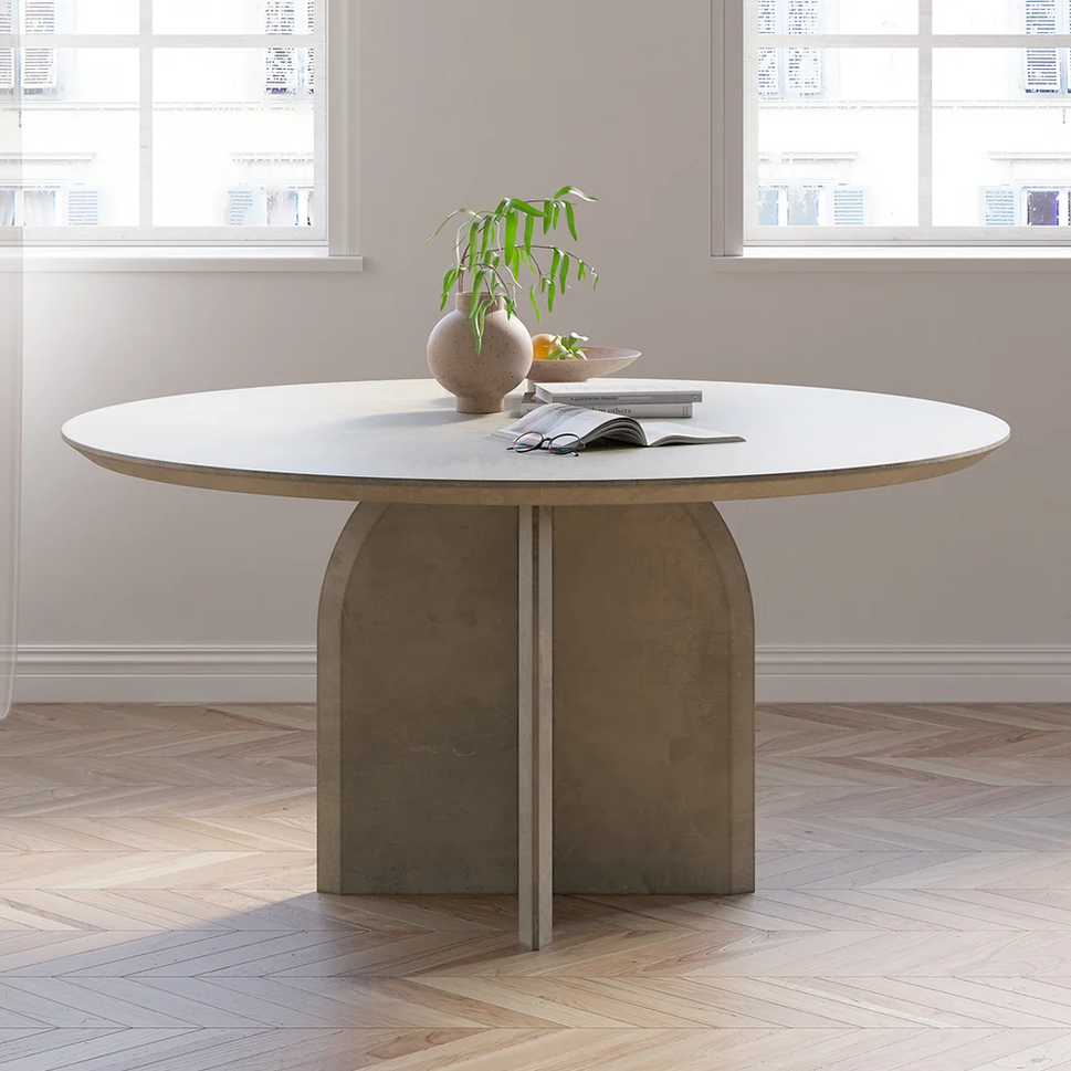 Clara Dining TableDia 150 x H 75 cm / Grey