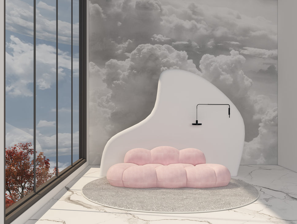 Cloud SofaStandard Quality | Only 40 Kg Soft Foaming / Pink