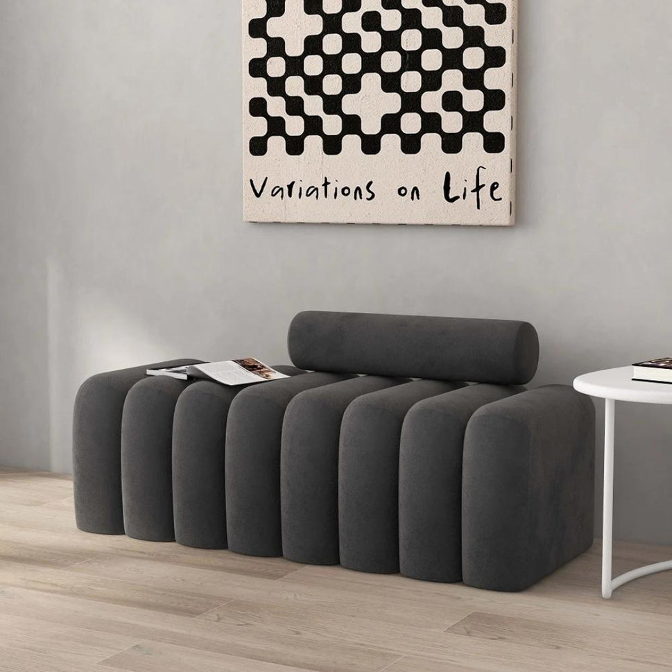Darry BenchGrey Velvet (ANC 8020-73)