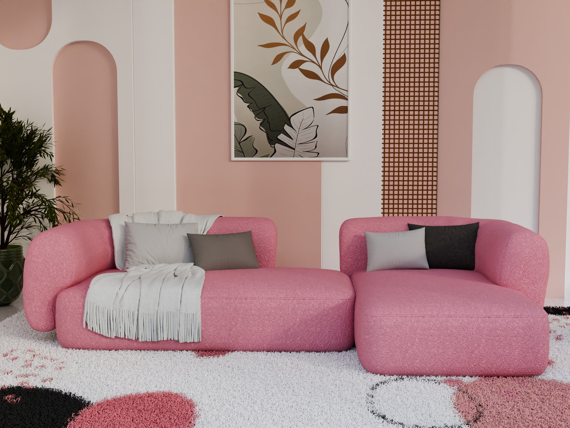 Duplex L Shape Sofa