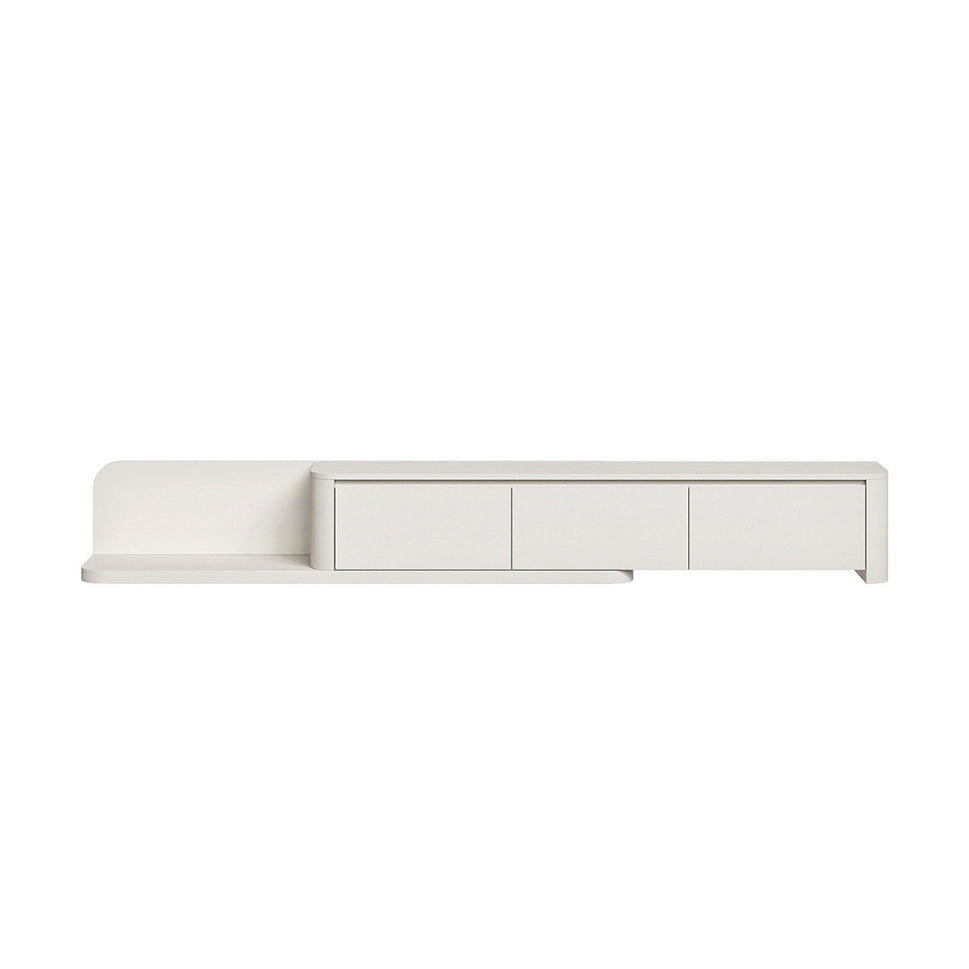 Isle Extendable TV UnitWhite / With Cable Hole