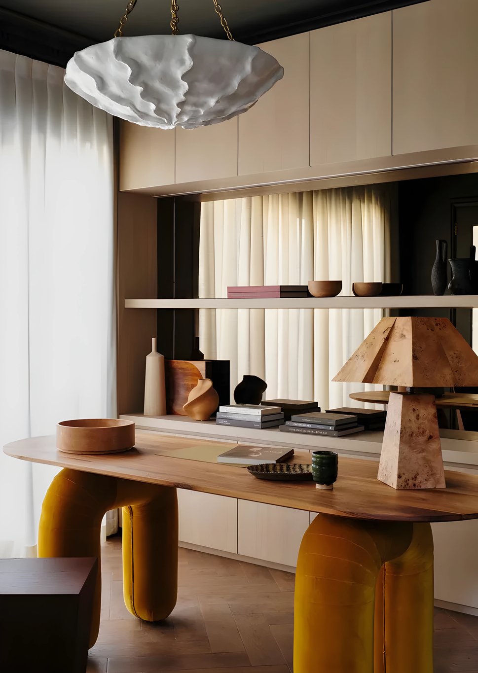 Joana Dining TableWood / Orange