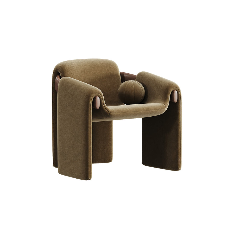 Lara Lounge ChairBrown / Velvet