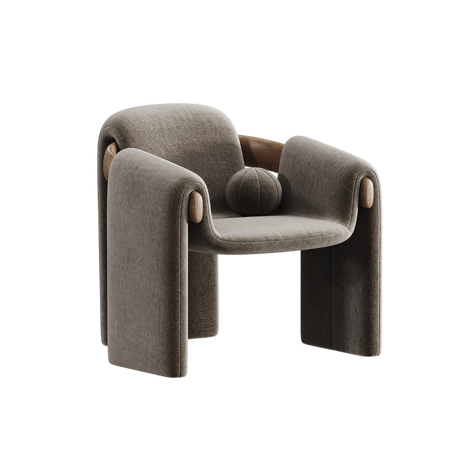 Lara Lounge ChairTan / Velvet