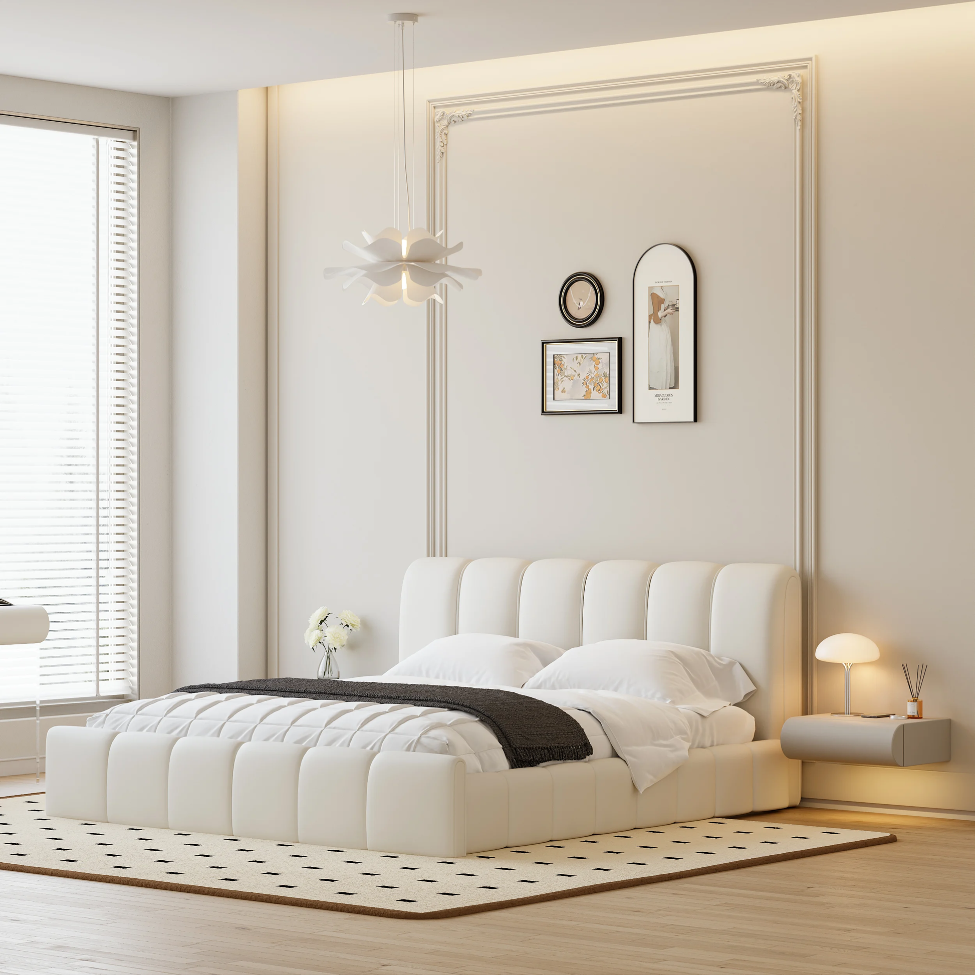 Loria Wall-Mounted Drawer Nightstand