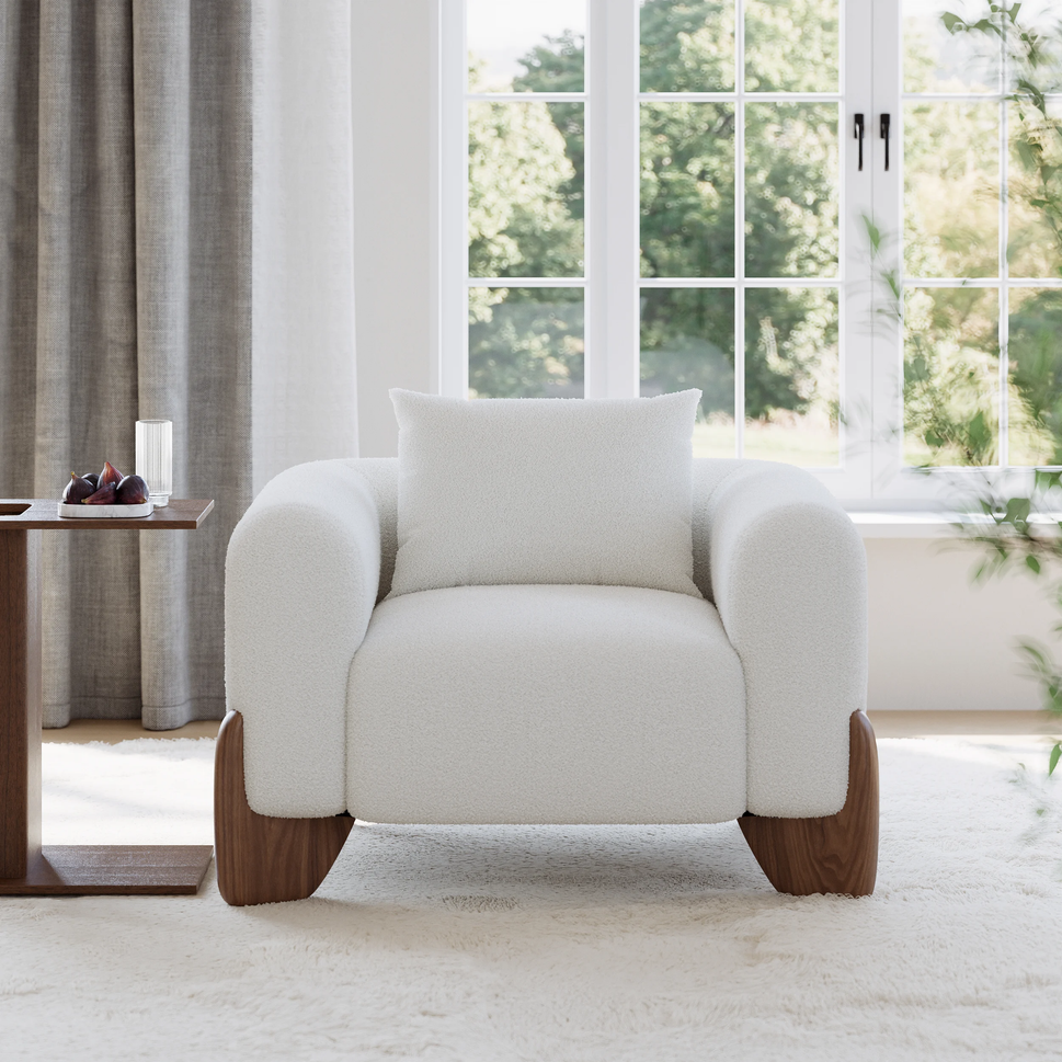 Lysa Living Room SetSingle Armchair / Boucle