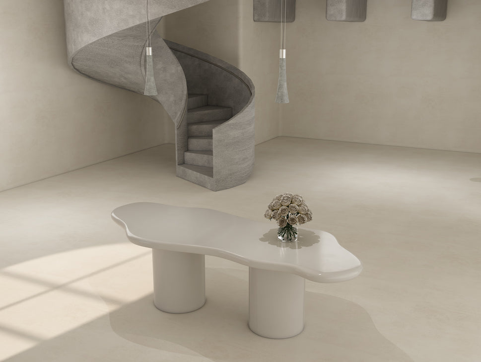 Ola Dining TableGrey | Paint Finish