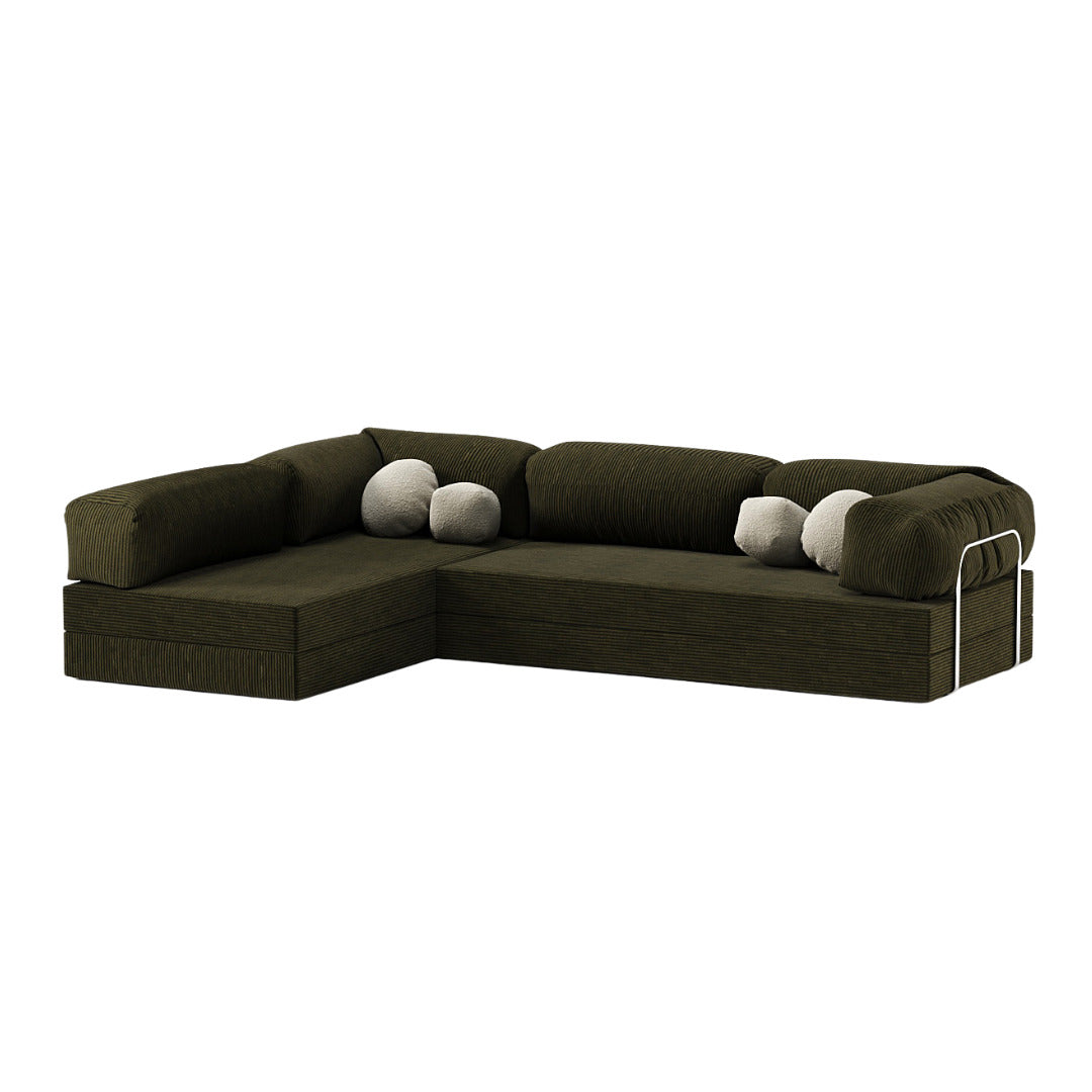 Oriva L-Shaped Sofa Bed