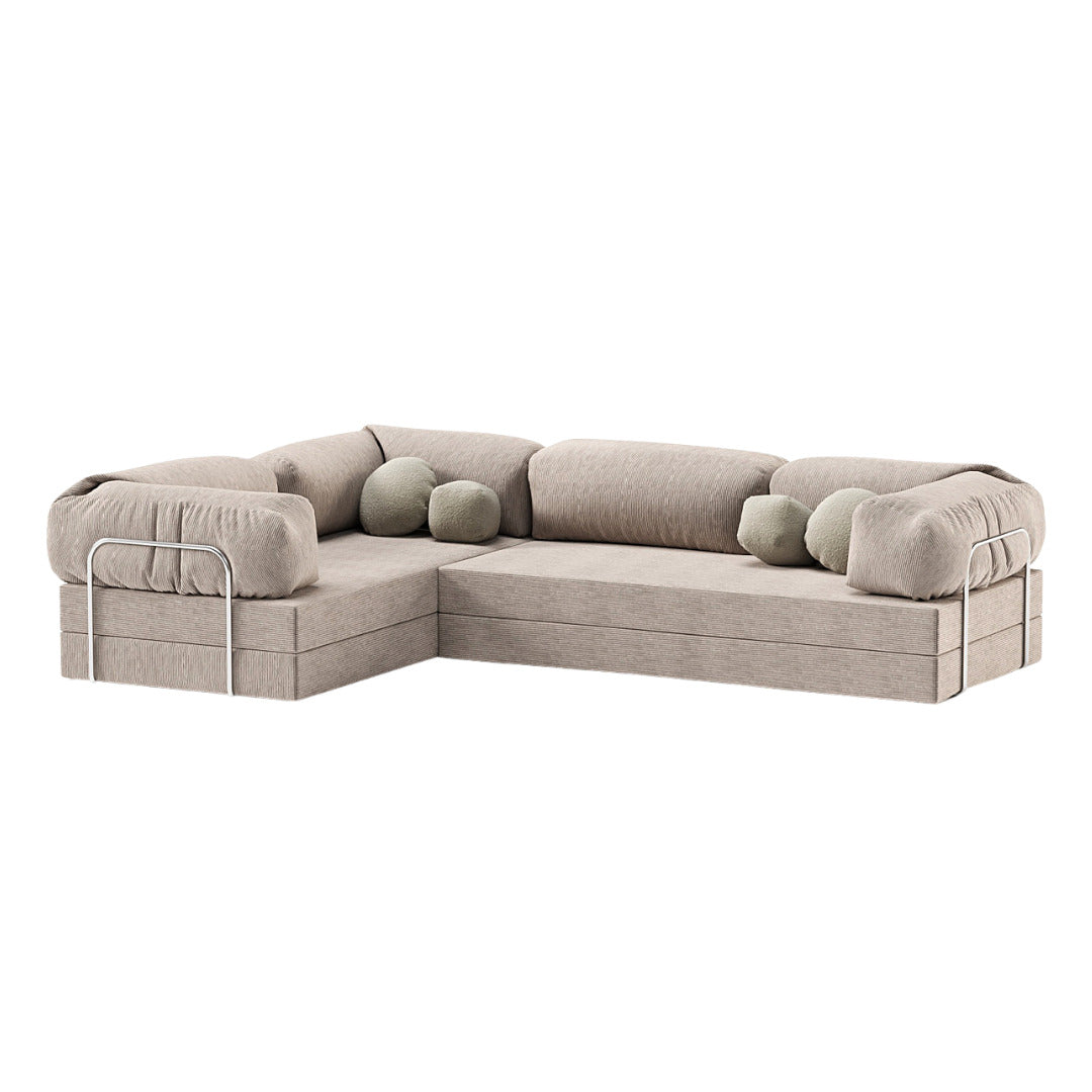 Oriva L-Shaped Sofa Bed
