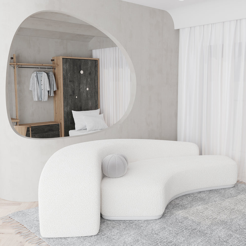 Ryn 3S SofaWhite / Facing Left