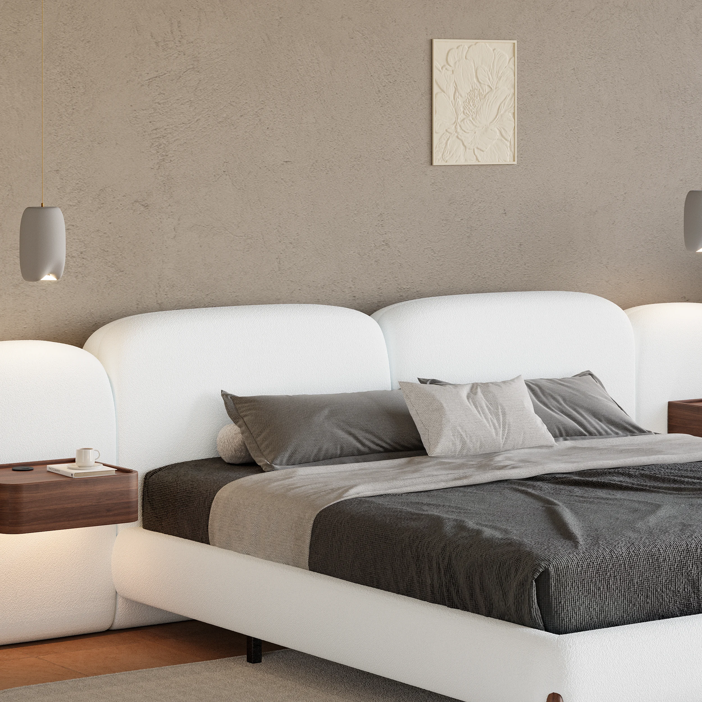 Vea Boucle Bed