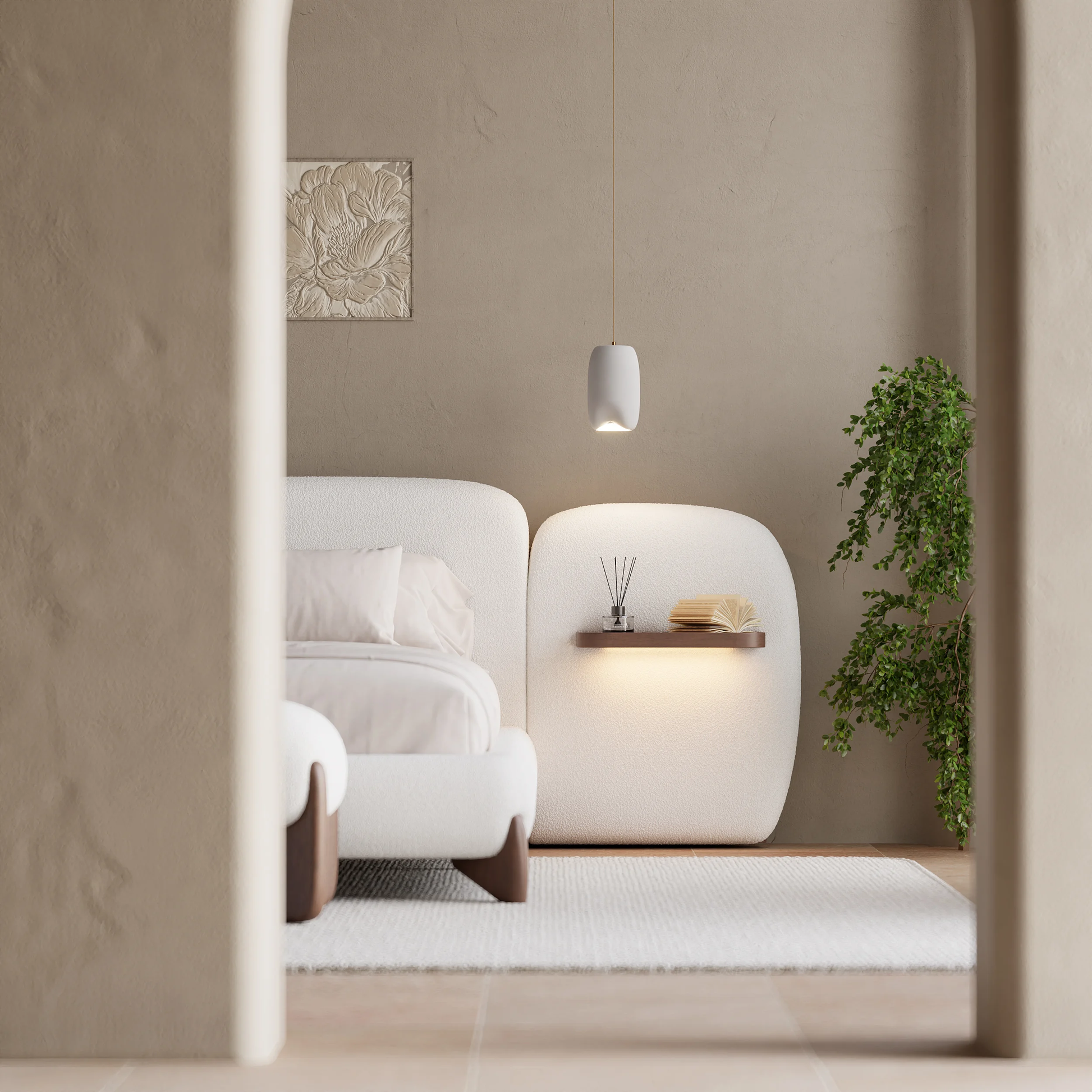 Vea Boucle Bed