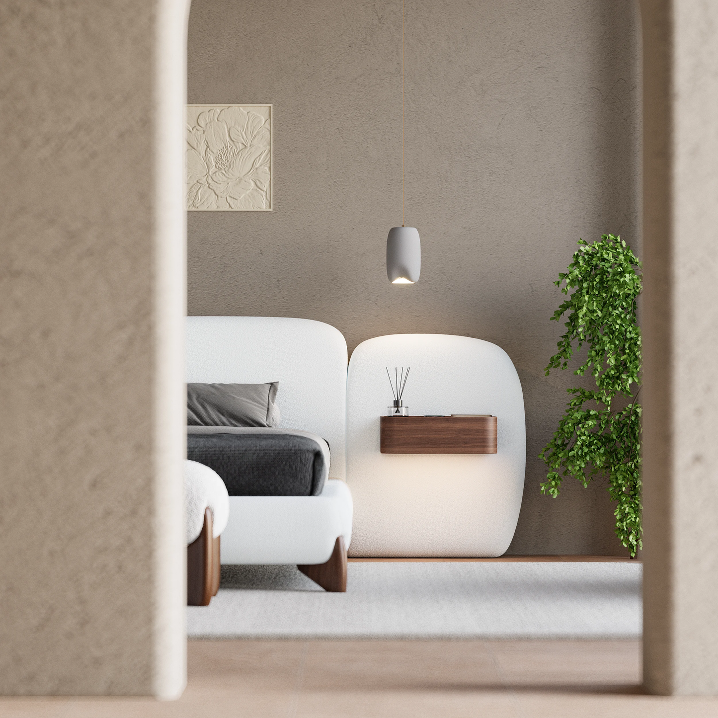 Vea Boucle Bed