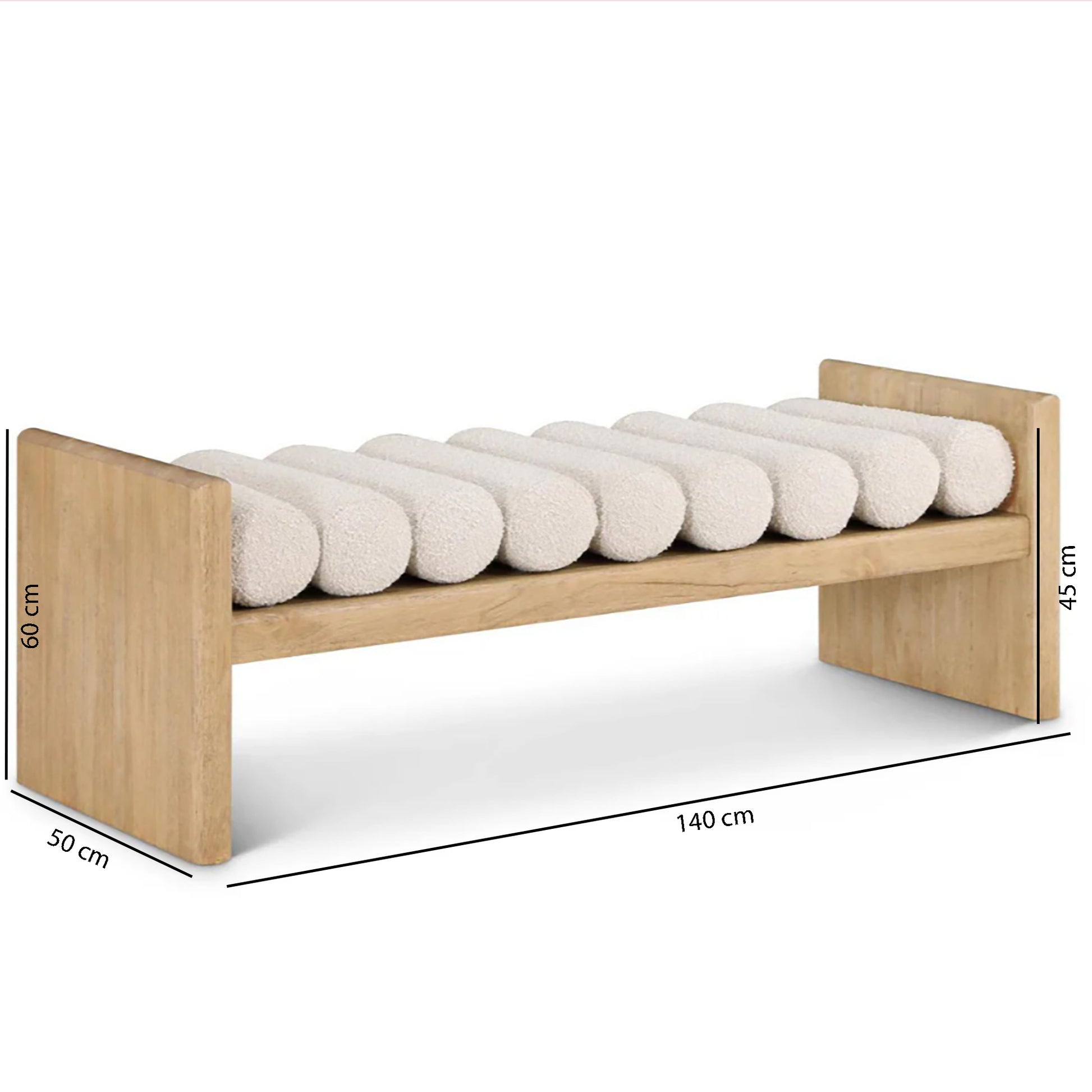 Levi Boucle Bench