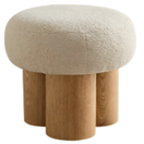 Nova Footstool / 45Dia x 45H cmWhite