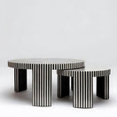 Ricci Coffee Table SetSmall Size: D 66 cm x H 38 cm / Black