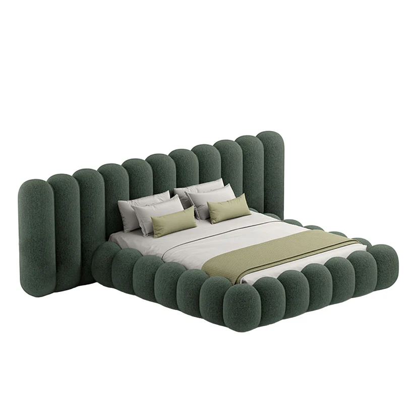 Arne BedQueen Size: Mattress 160 x 200 cm / Green Linin IDT DENIM-21 G