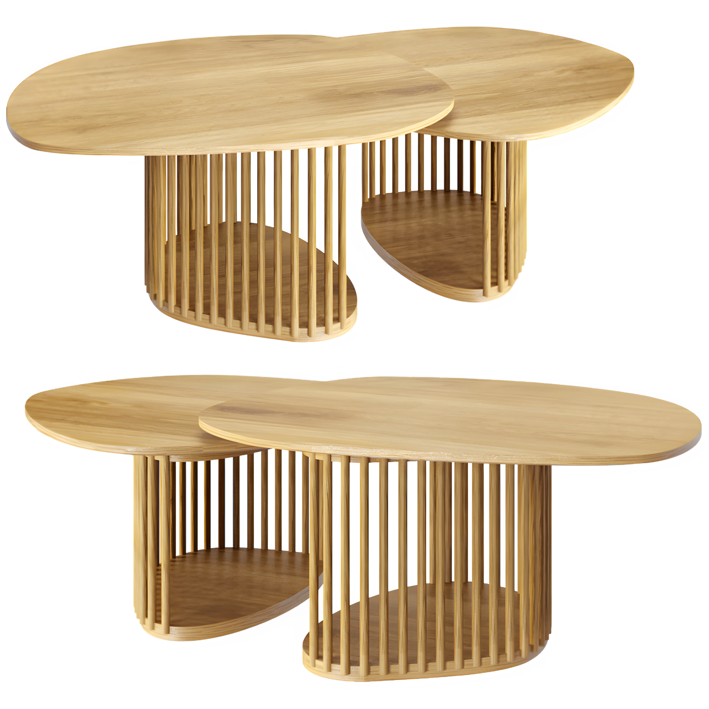 Nim Coffee Tables Full set x2 - Kanaba Home #