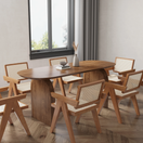 Ann Dining SetFull Set (Table + 6 Chairs)