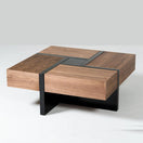 Orion Modern storage Coffee TableWalnut