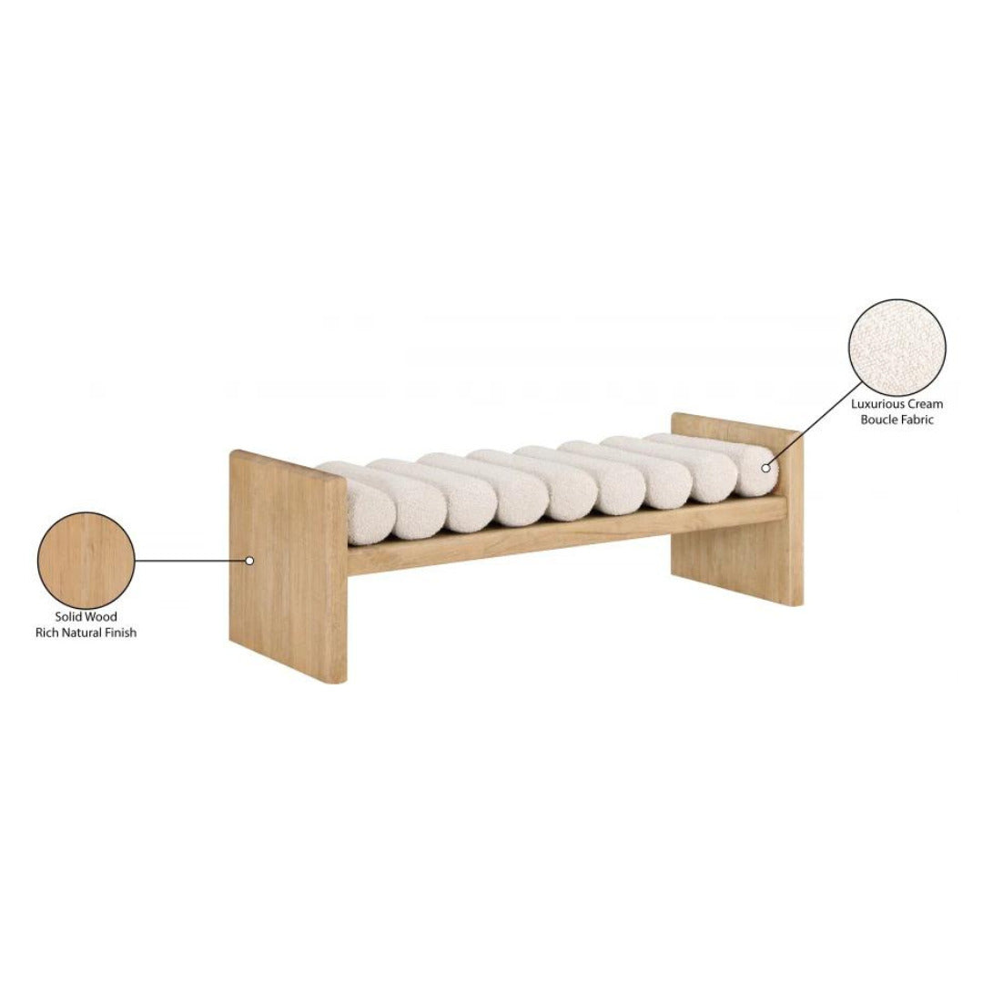 Levi Boucle Bench