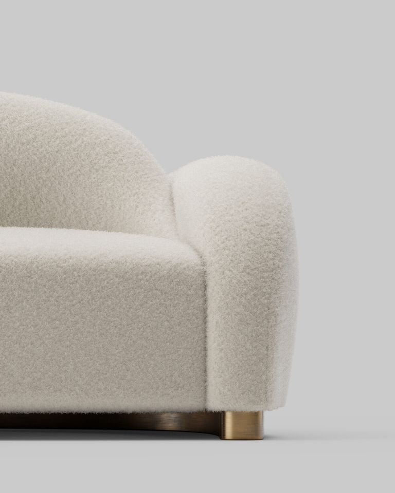 Graceful Boucle Sofa