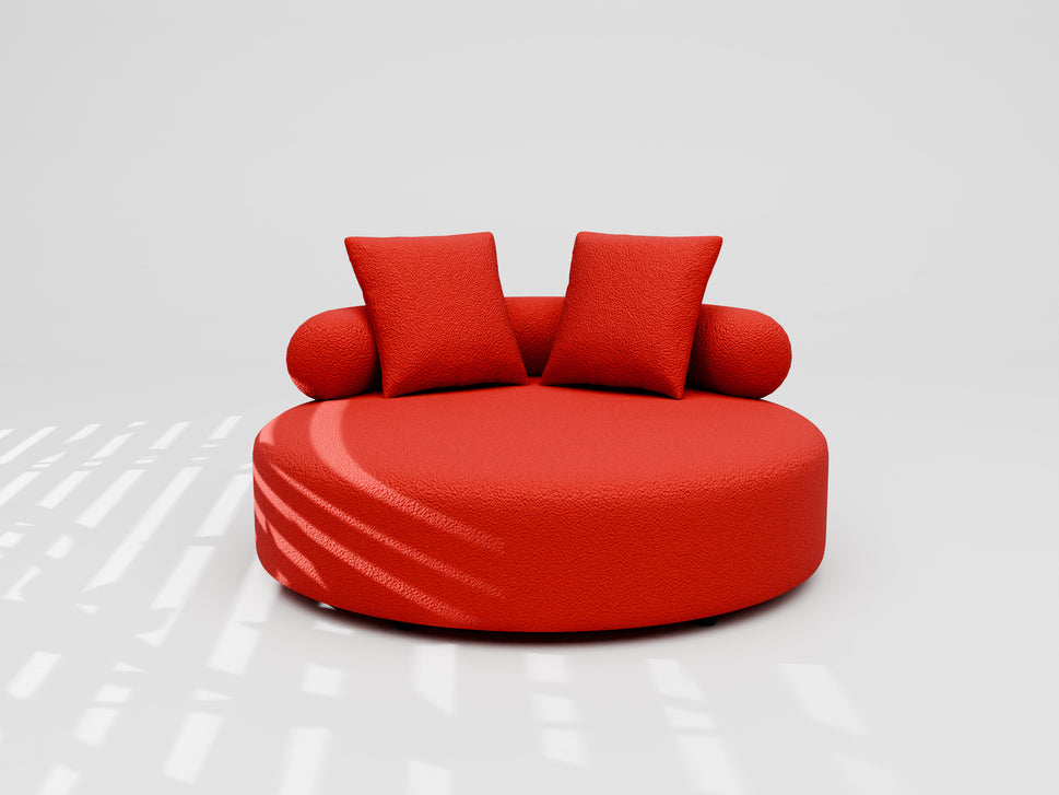 Tart Sofa V.IIW 140 x D 140x H 60 cm / Red