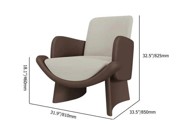 Lissa Lounge Chair / 81 W x 85 D x 82.5 H - Kanaba Home #