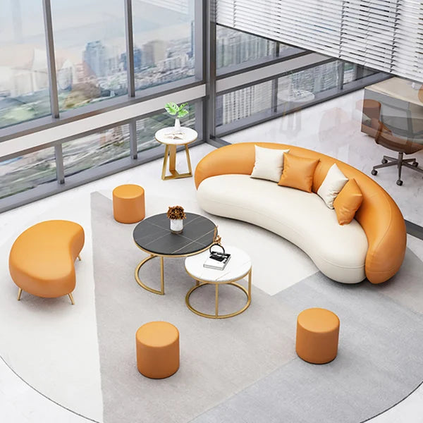 Prism Orange 3-Seater Sofa