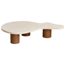 Leon Coffee Table / 140 L x 75 D x 35 HBeige / Walnut