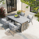 Riva Outdoor Dining SetFull Set (1 Table + 4 Chairs)