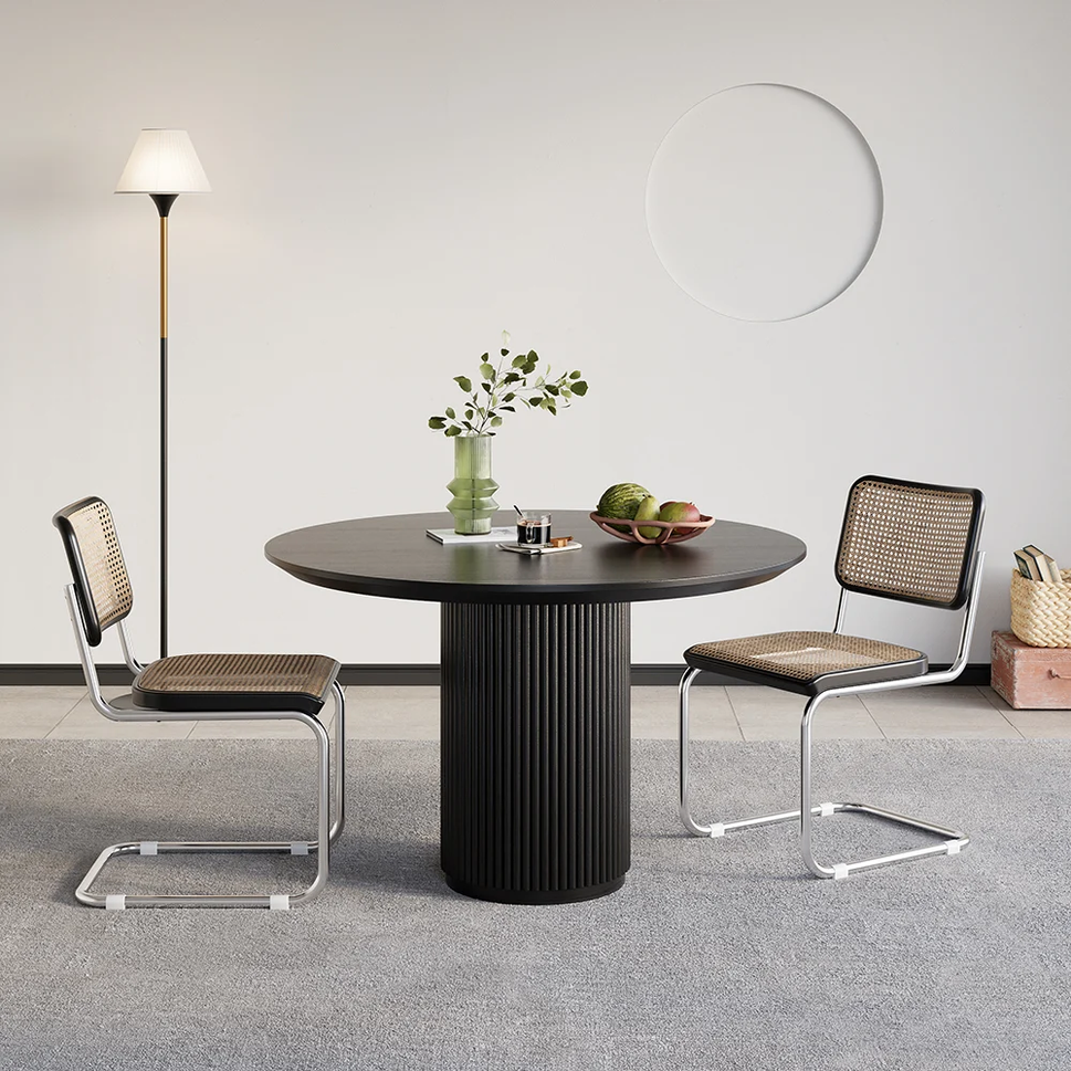 Edith Dining TableDia 100 x H 75 cm / Black