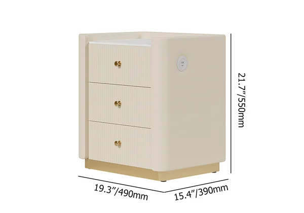 Ashlore Nightstand / 50W x 45D x 50H cm - Kanaba Home #