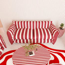 Zebra Living Room Set2S Sofa / Red & White