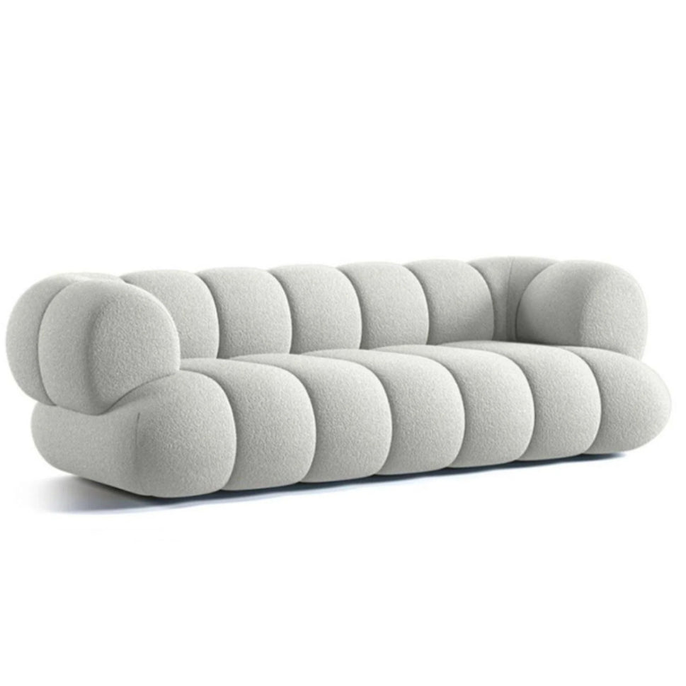 Alps Sofa Set2 Seaters: W 180 cm x D 95 cm x H 70 cm / White / Velvet