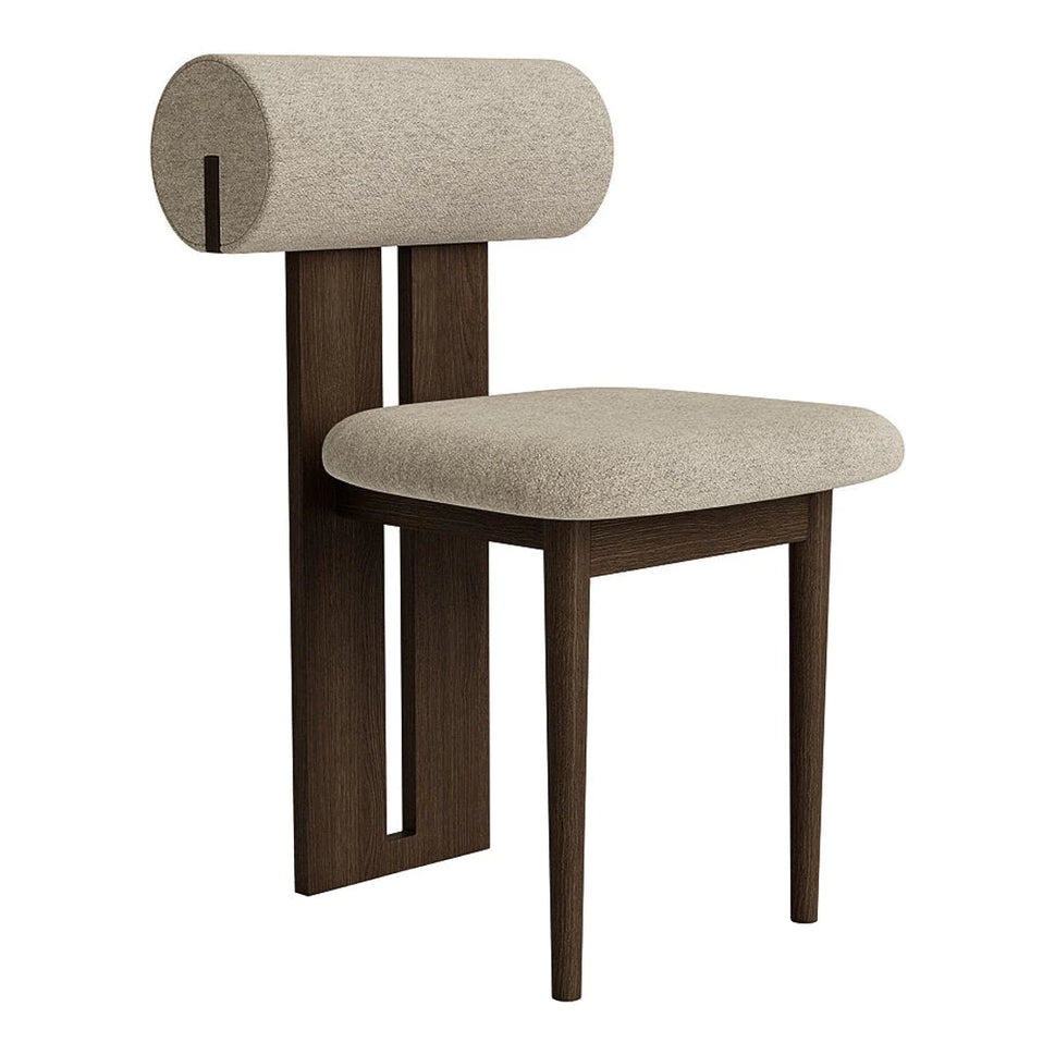 Aruna ChairDark Walnut & Light Grey