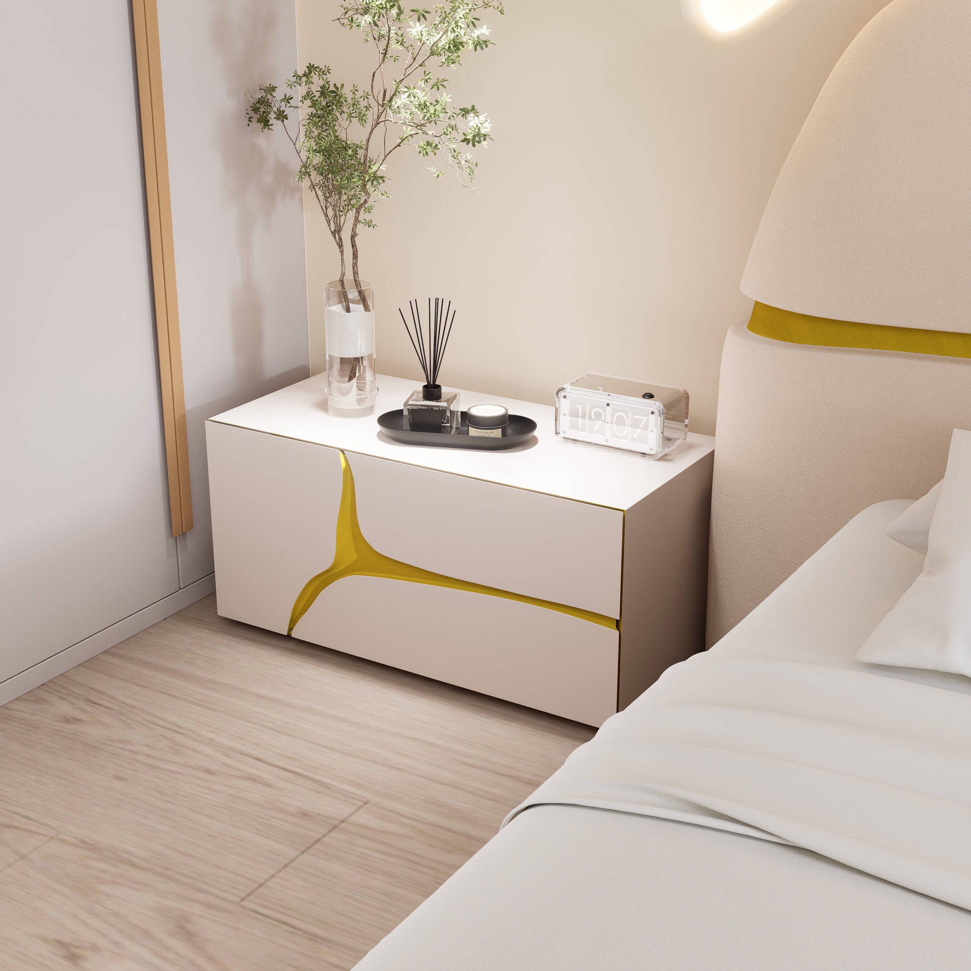 Arva Japanese Nightstand