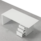 Audrey DeskWhite / Facing Right Side Drawers