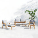 Caldo Outdoor SeatingFull Set (Loveseat + 2 Armchairs + 2 Ottomans + Coffee Table)