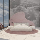 Cloud BedC.King Bed (250x275) CM / Mattress Size (200x200) CM / White