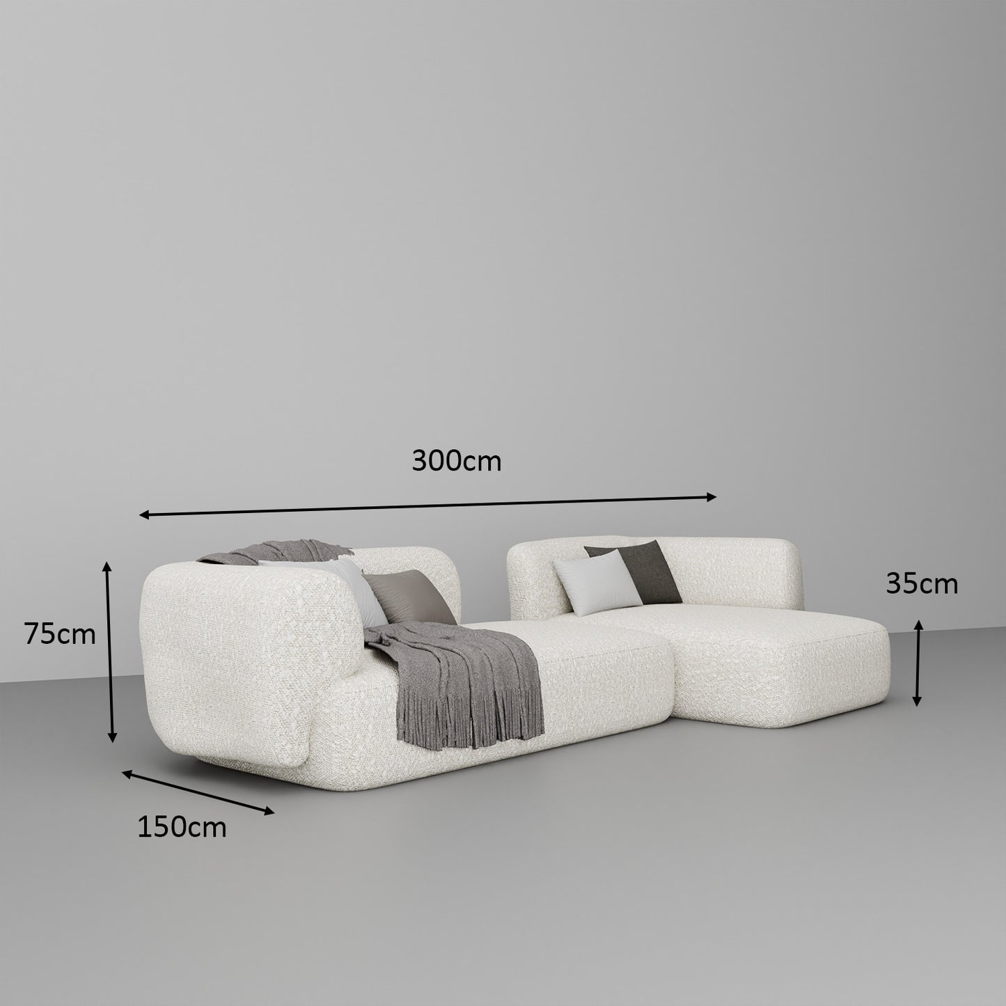 Dual L Shape Sofa