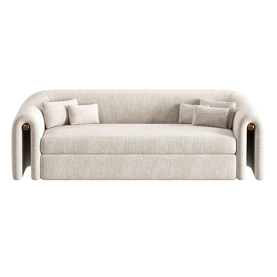 Eluna SofaStandard Quality | Only 40 Kg Soft Foaming / Off-White | Linen