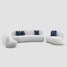 Enoch Sofa SetFull Set (2 Single Seats + 2S Sofa + 3S Sofa) / White