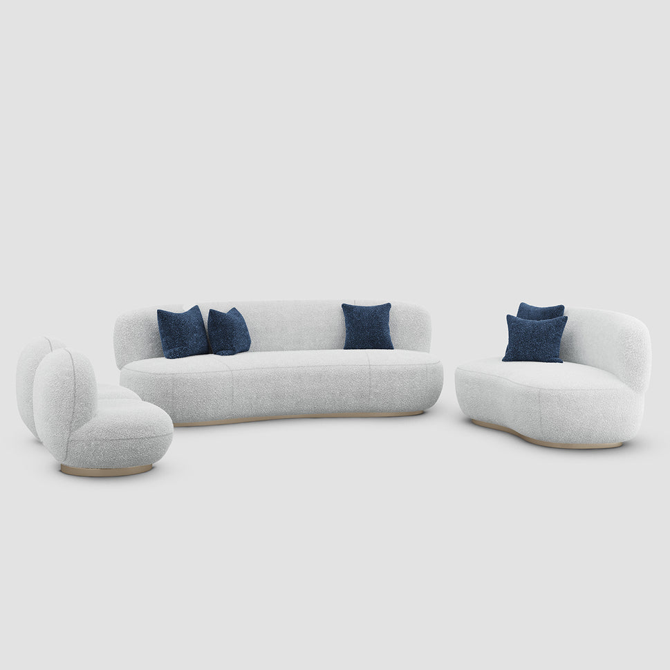 Enoch Sofa SetWhite / Full Set (2 Single Seats + 2S Sofa + 3S Sofa)