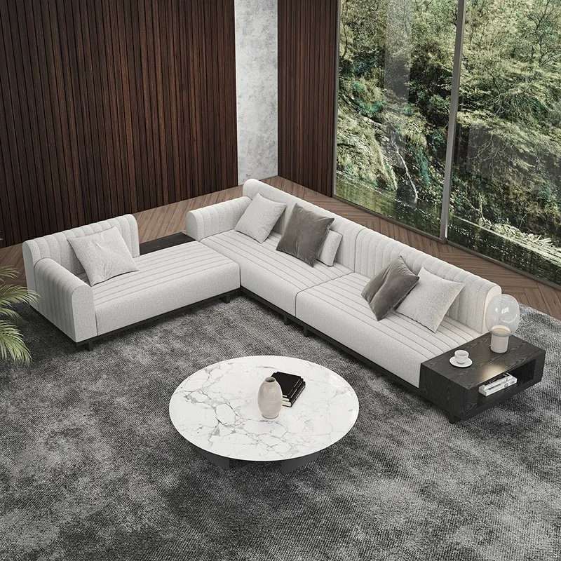 Eucalyptus Modern Corner L-Shaped Sectional Sofa - Kanaba Home #