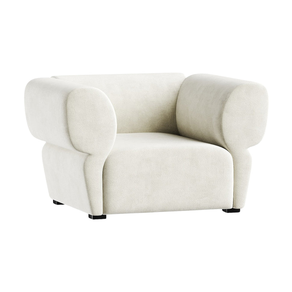 Evara ArmchairWhite | Velvet