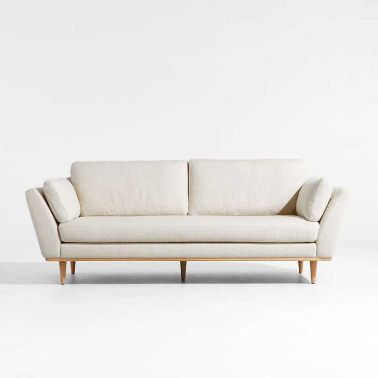 Palatial Mid-Century Boucle 3 Seater Sofa - Kanaba Home #