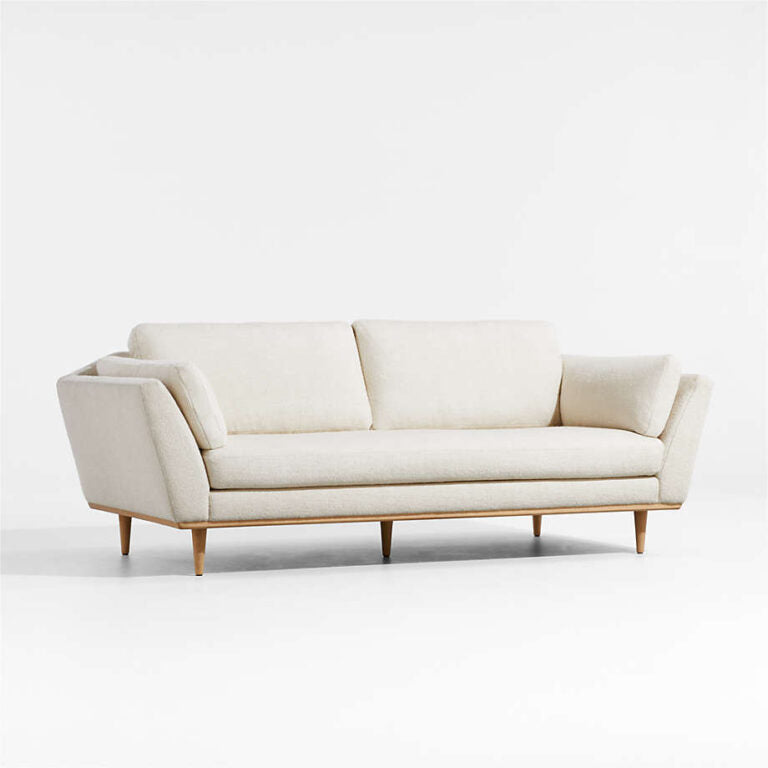 Palatial Mid-Century Boucle 3 Seater Sofa - Kanaba Home #