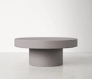 Kenton Coffee TableSolid Wood (Cement Finish) / Black