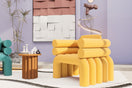 Keon Accent ChairGold Yellow | Velvet (ANC 6000-36)